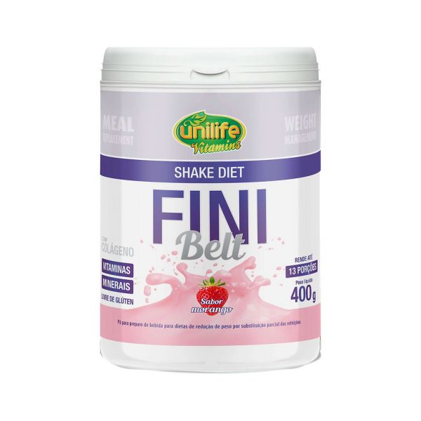 Shake Diet Fini Belt com Colágeno Hidrolisado Unilife