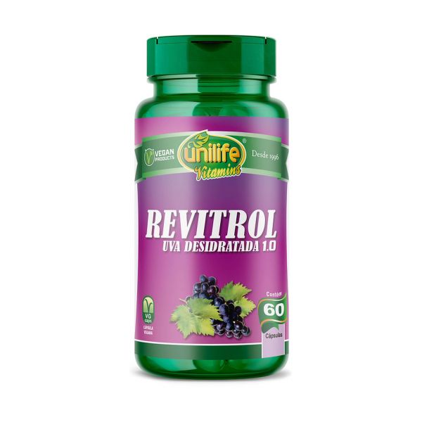 Uva Desidratada - Revitrol em cápsulas 500 mg 60 CPS